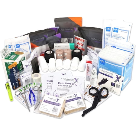 Lightning X Basic First Aid Responder EMT Medical Stocked Trauma Fill Kit LXSMK-A