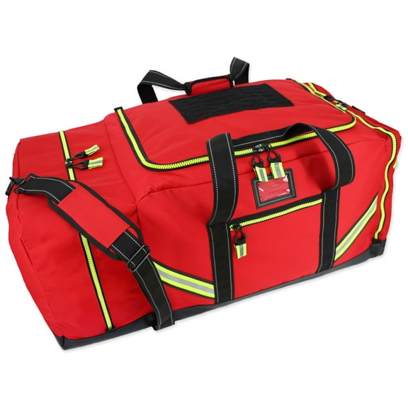 Lightning X Firefighter Premium 3XL Step-In Turnout Gear Bag - Red w/ NO LOGO (Customizable)