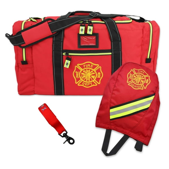 Lightning X Firefighter Turnout Gear Package - Gear Bag, SCBA Mask Bag, Fire Glove Strap, Shoulder Strap