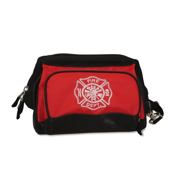 Lightning X Fireman's All-Purpose Wide Mouth Toiletry/Personal Tool Bag for Shift Firefighter w/ Maltese Cross