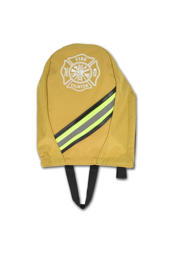 Fireman's SCBA Air Pak Respirator Firefighter Mask Face Piece Bag, Fleece Lined for First Responder - Ripstop Turnout Tan