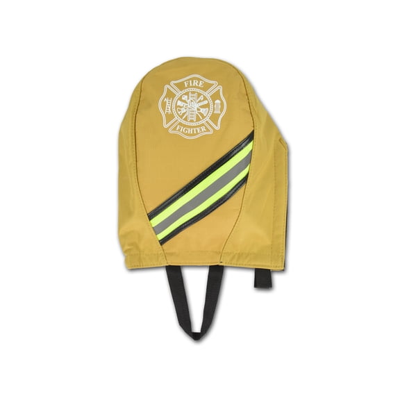 Lightning X Fireman's SCBA Air Pak Respirator Firefighter Mask Face Piece Bag, Fleece Lined for First Responder - Ripstop Turnout Tan