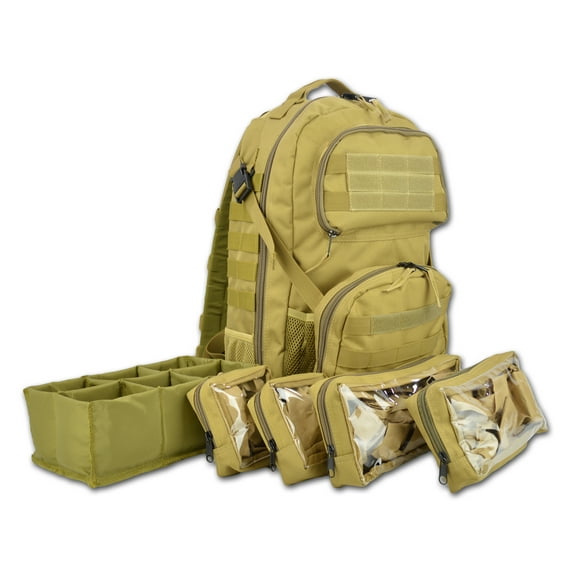 Lightning X Premium Tactical Medic Backpack w/ Modular Pouches & Hydration Port