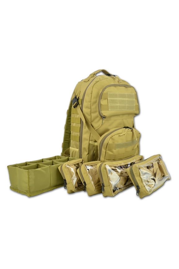 Premium Tactical Medic Backpack w/ Modular Pouches & Hydration Port