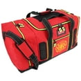 thumbnail image 1 of Lightning X Quad-Vent Firefighter Turnout Gear Bag - Top Load w/ Helmet Compartment, Mesh Vents & Maltese Cross - RED, 1 of 7