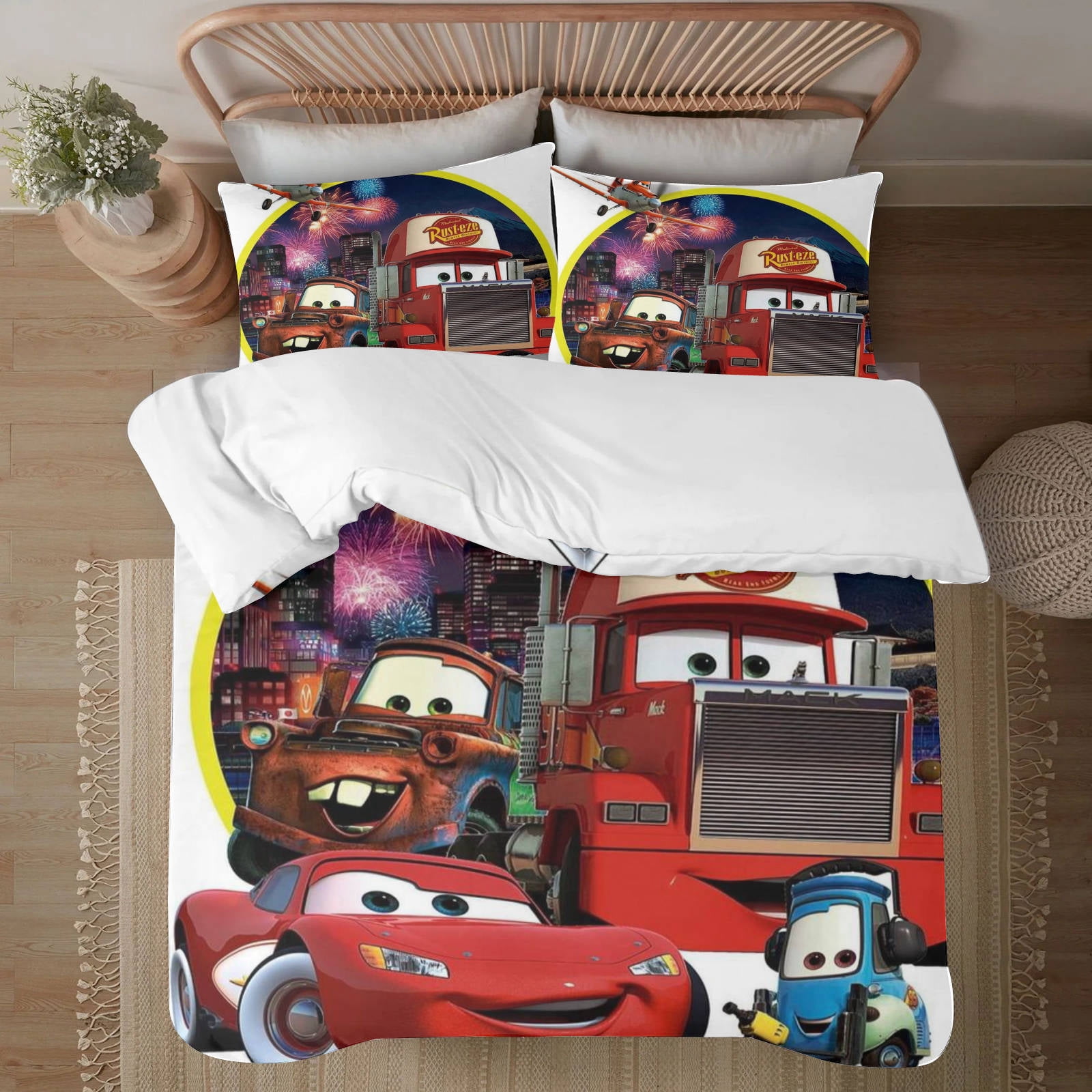 Lightning mcqueen 239*264CM Three Piece Bedding Set - Walmart.com