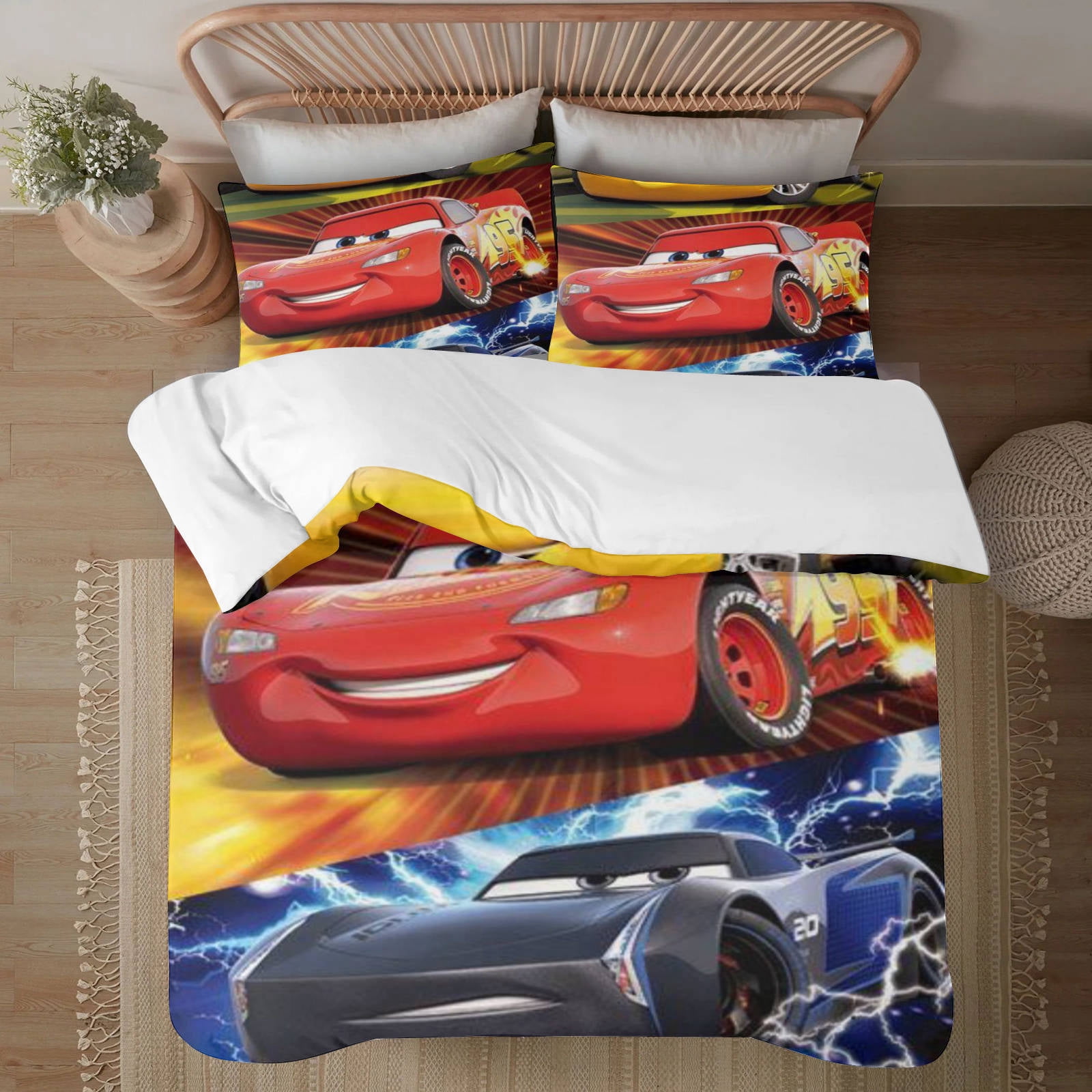 Lightning mcqueen 239*264CM Three Piece Bedding Set - Walmart.com