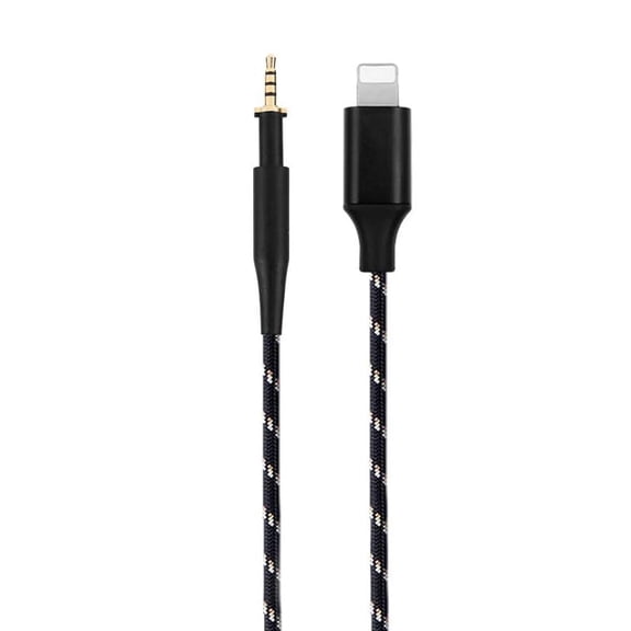 Lightning to 2.5mm 6N OCC Upgrade Nylon Cable 4ft Compatible with AKG K450 K451 K452 Q460 K480 Earphones