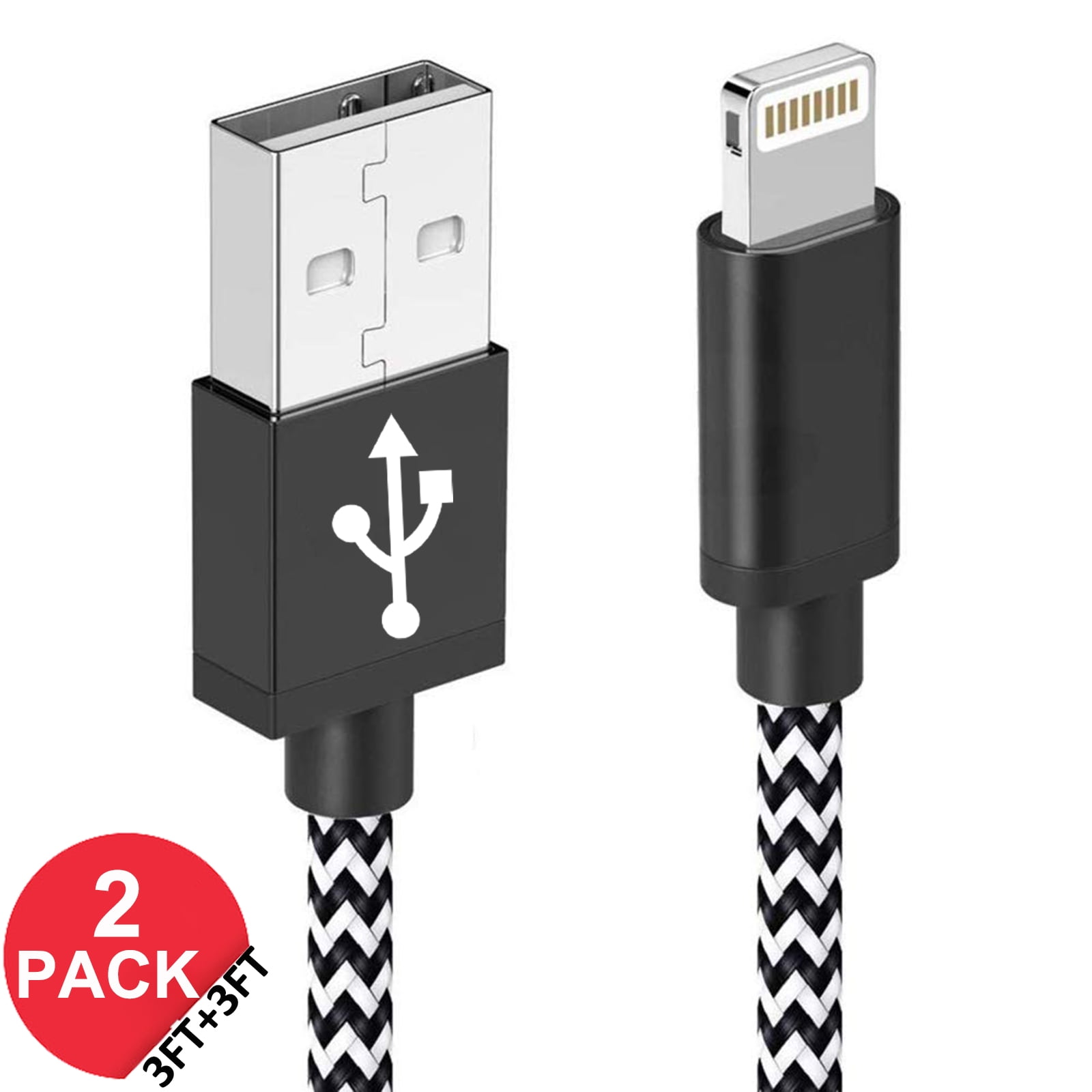 Lightning to USB Cable 3ft Fast Charging Cable for iPhone/iPad/iPod