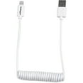 thumbnail image 1 of Lightning to USB Cable - Coiled - 0.6m (2ft) - White, 1 of 4