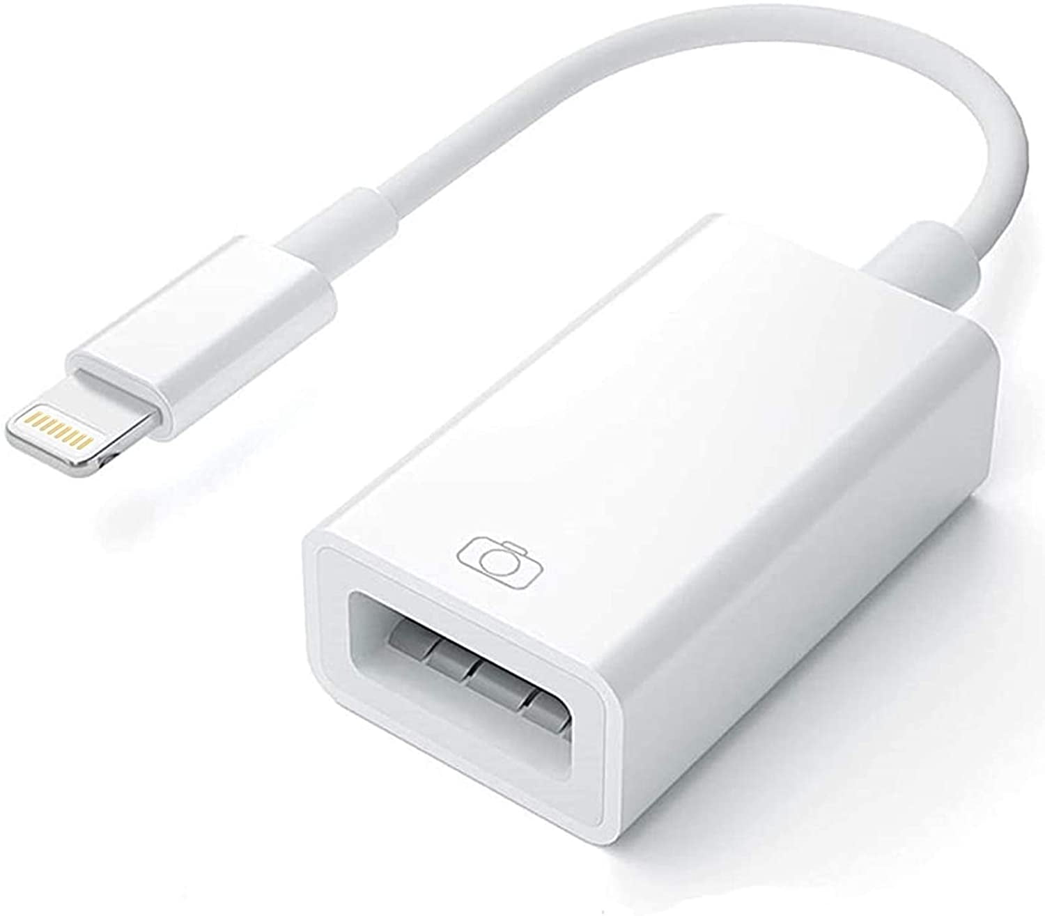 USB Camera Adapter USB 3.0 OTG Cable Adapter Compatible with iPhone/iPad,USB Female Supports Connect Card Reader,U Disk,Keyboard,Mouse