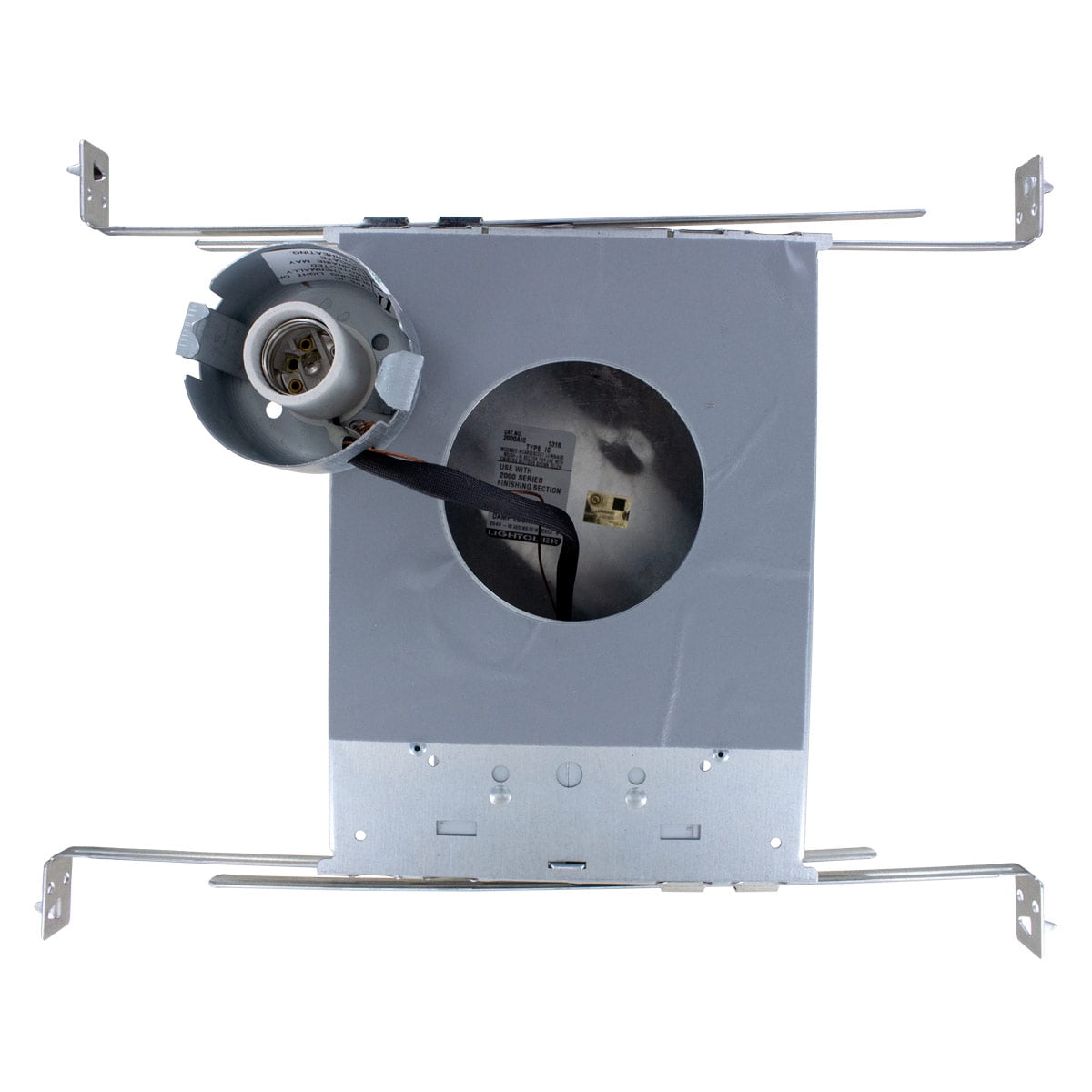 Lightolier 2000AICV Low Voltage IC Airseal 3-3/4 Inch Frame-In Kit 120 ...