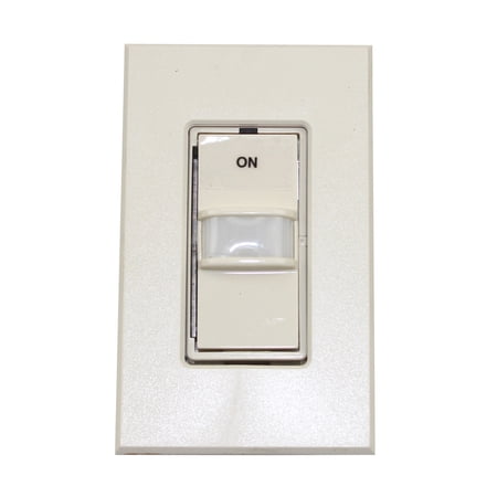 Lightolier Controls ITSHDFULA Decoratir Style 120/277 V Occupancy Sensor Switch, Almond