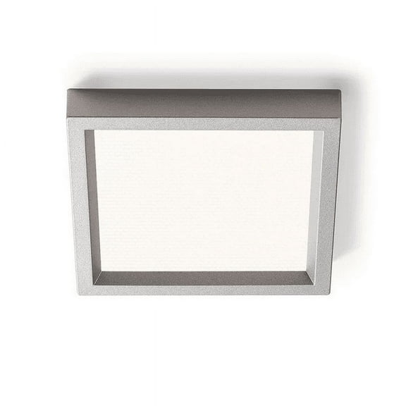 Lightolier by Signify S4S827K7AL SlimSurface LED 4 inch square luminaire, 2700K, Aluminum finish, 80CRI, 650 lumens