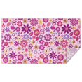 thumbnail image 1 of Lightpink Daisy Flower Purple Blooms Pattern Rectangle Tablecloth 60"x102",Waterproof Polyester Rectangle Table Cloth, Wipeable Spillproof Polyester Tablecloth for Dining, Camping, Indoor and Outdoor, 1 of 6