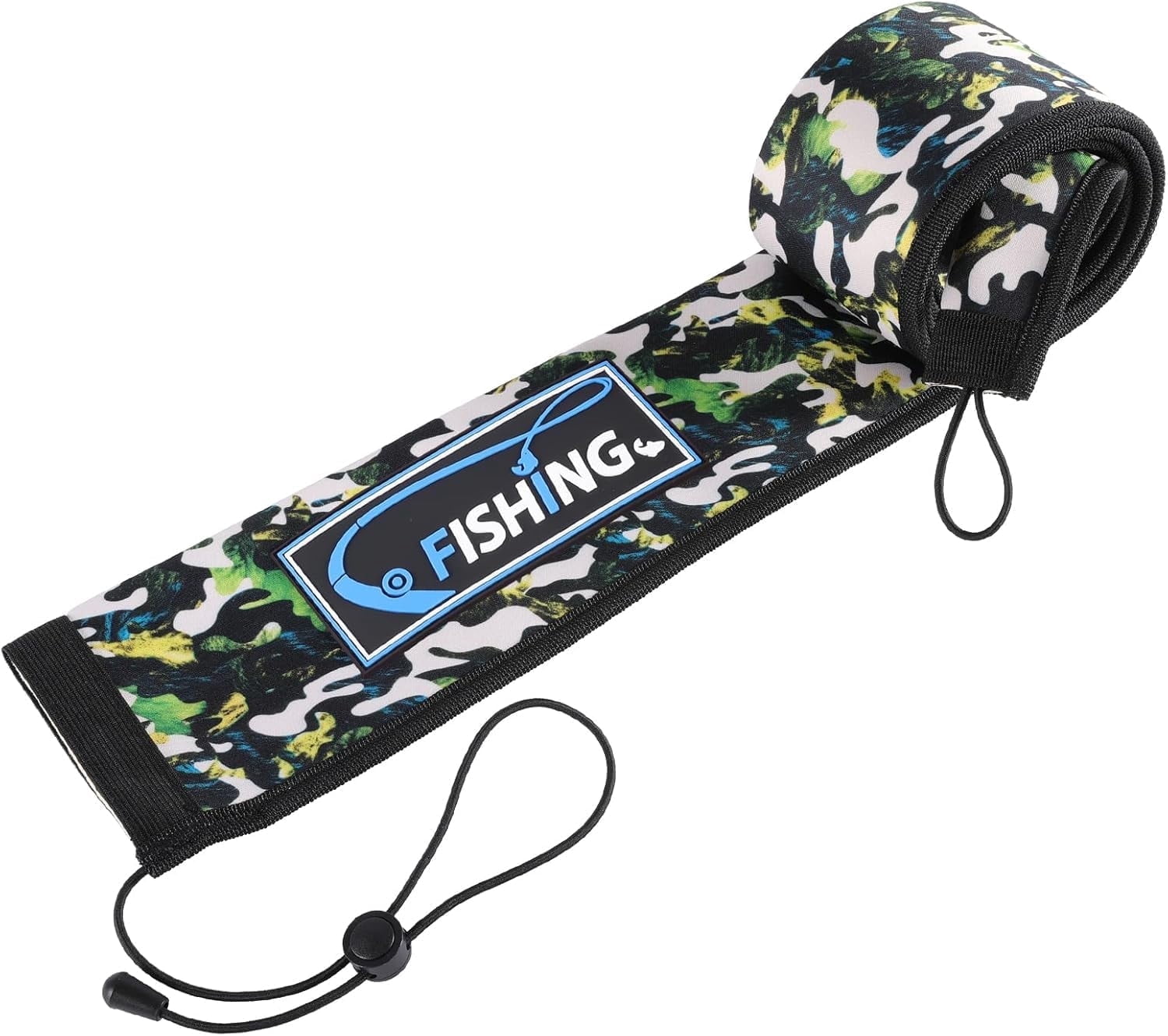 Lightproof Neoprene Fishing Rod Sleeve - Fishing Rod Cover for Storage ...