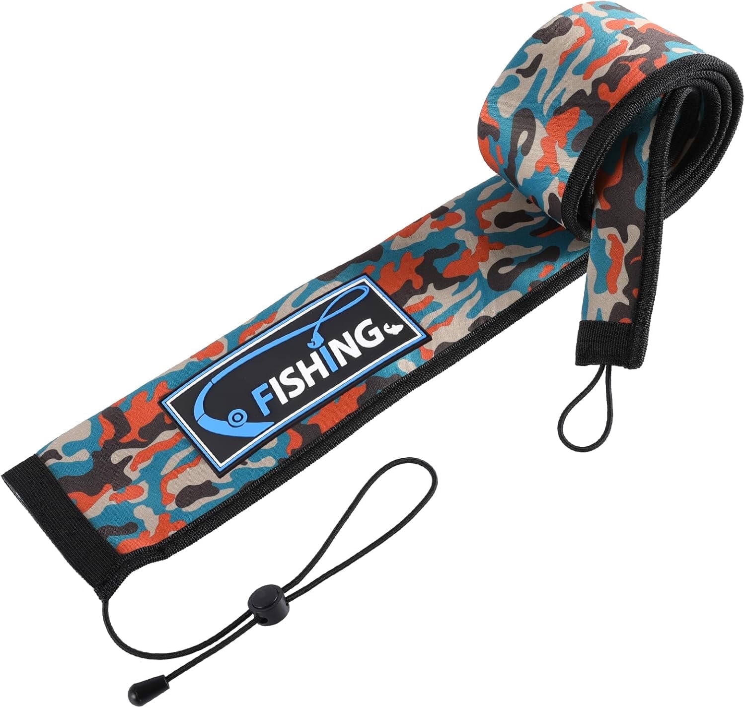 Lightproof Neoprene Fishing Rod Sleeve - Fishing Rod Cover for Storage ...