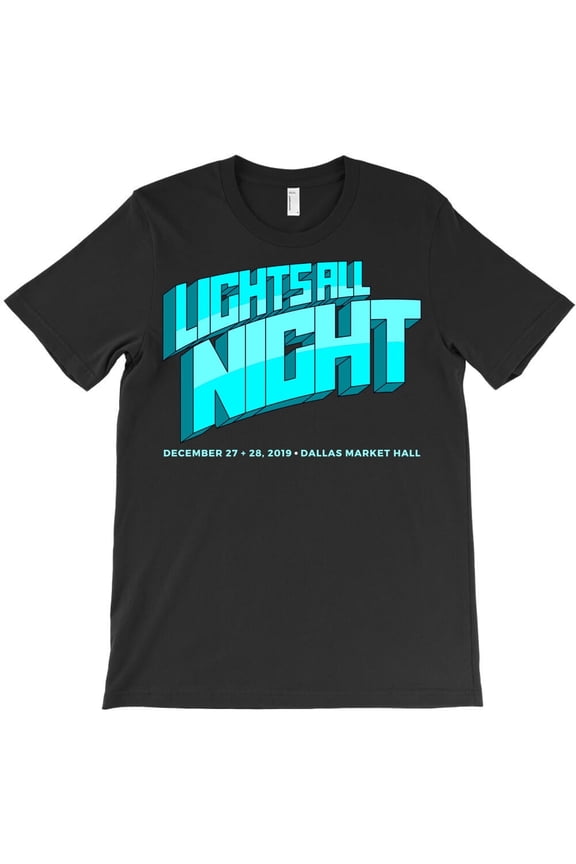 Lights All Night Festival 2019 Funny EDM Rave Music Concert Merch H31660 T-Shirt, for Men and Women, Up to Size 5XL