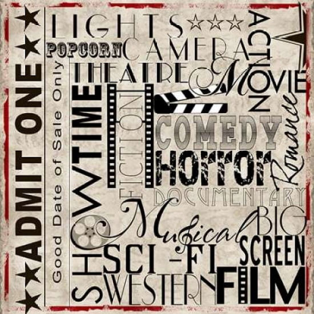 Lights Camera Action Canvas Art - Lisa Wolk (24 x 24)