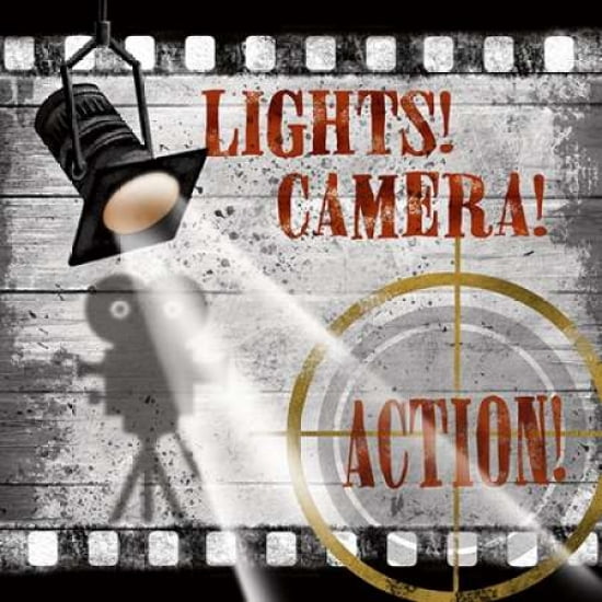 Lights-Camera Canvas Art - Conrad Knutsen (24 x 24)