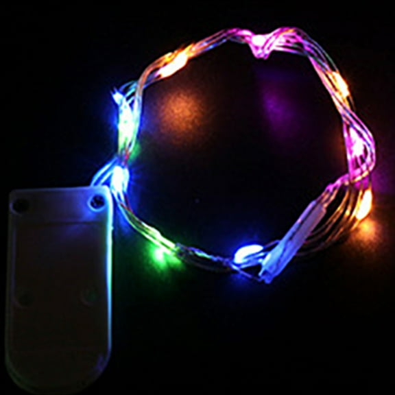 Lights for Classroom,Led Copper Wire String Button Battery Box Gift Box Decorative String Holiday Christmas Colorful String Star Lights 3 Meter 30 Lights(Multicolor 10ft/3m 30LED LED)