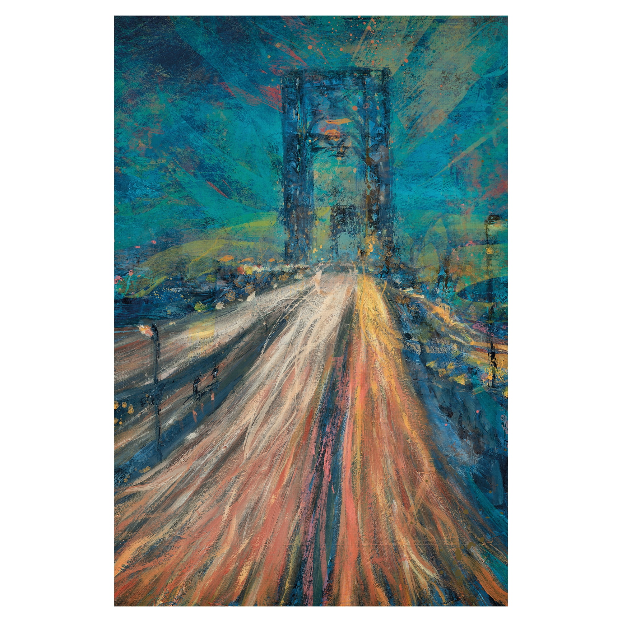Lights En Route by Willowbrook Fine Art Canvas Art Print