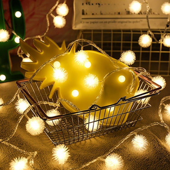 Lights For Bedroom Christmas Decoration Led Light Dandelions Ball Light String Bedroom Outdoor Solar Wedding Star Net Red Small Colored Lights F