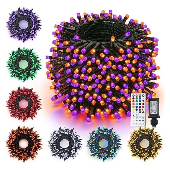 Lights Indoor, 82ft 200 LED String Lights with , RGB Color Changing Lights Decorations for Home, Party, Xmas Tree