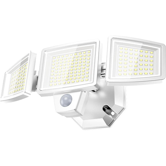 Lights Motion Sensor Outdoor Lights, 5000K Daylight, IP65 , Dusk to , 3- Motion Detected Flood Light for Garage, Yard, Porch, White