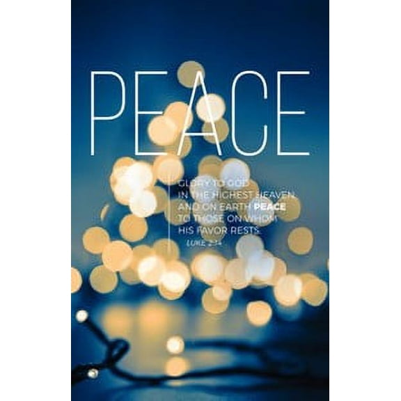 Lights Of Advent Peace (Luke 2:14, Niv) Bulletins, 100