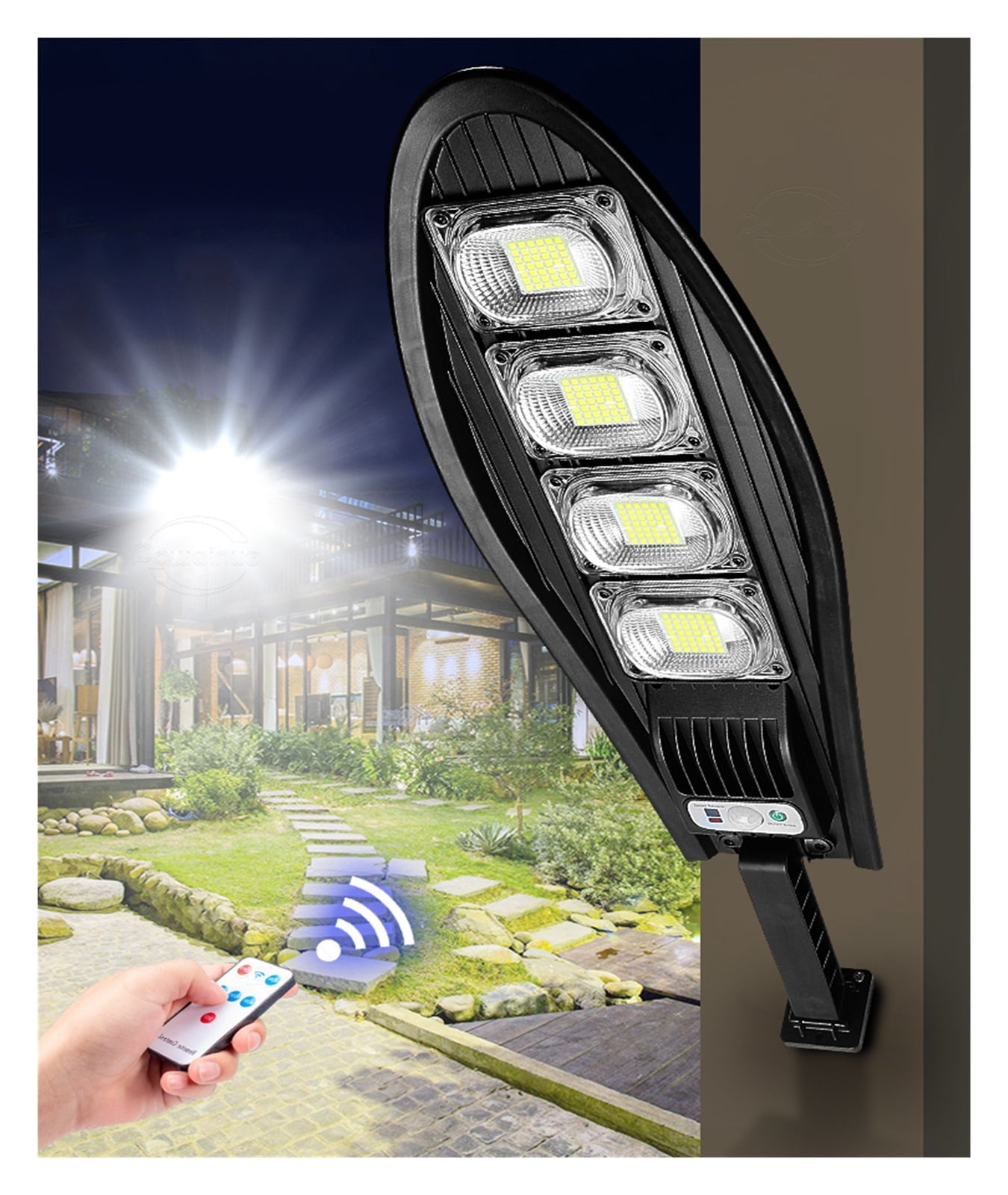 Lights Outdoor Super Bright Rechargeable Solar Lamp IPX65 Solar Street Lights Outdoor Powerful Garden Light With Motion Sensor ,Electricity Bill