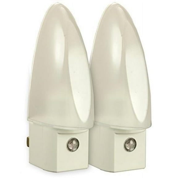 Jasco Energizer Automatic LED Cool White Night Lights, 2 Count