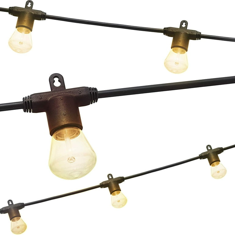 24 ft. Black Bistro Integrated LED String Light 24 ft. Black Bistro Integrated LED String Light