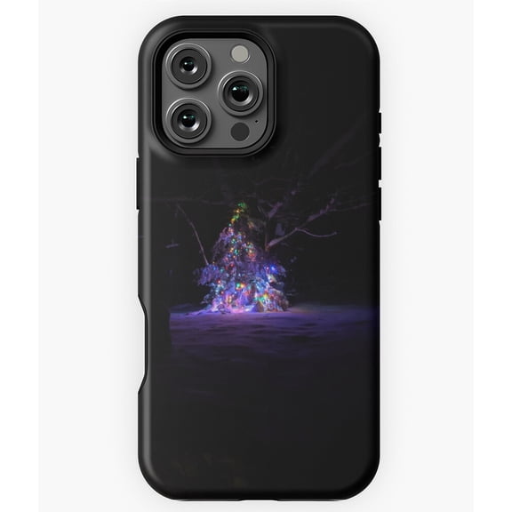 Lights in Dark of Winter Holiday Art Phone Case for iPhone 16 15 14 13 12 11 Pro Max