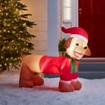 thumbnail image 1 of Lights4fun, Inc. Dachshund Dog Outdoor Inflatable, 1 of 2