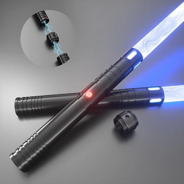 7 RGB Colors Rechargeable Dueling Lightsaber 2-Pack – Light Up Sabers For Kids & Adults