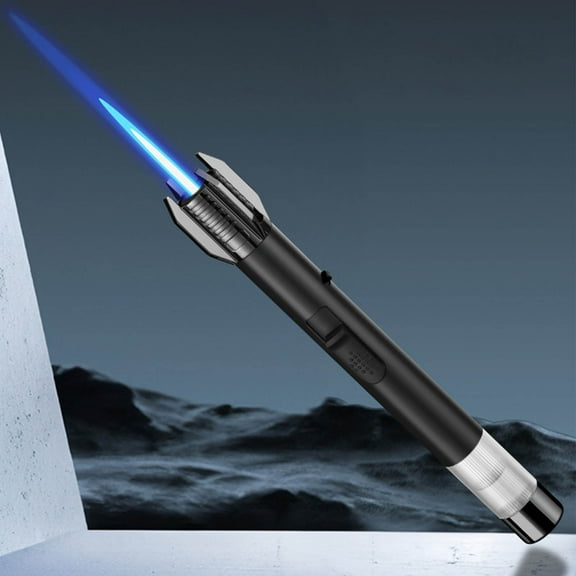 Lightsaber Kitchen Butane Torch Lighter - Metal Large Fire Windproof Blue Flame Lighter, Professional Gift for Chef, Windproof Blow Torch, Leodye Back to School Season Clearance Special Offers