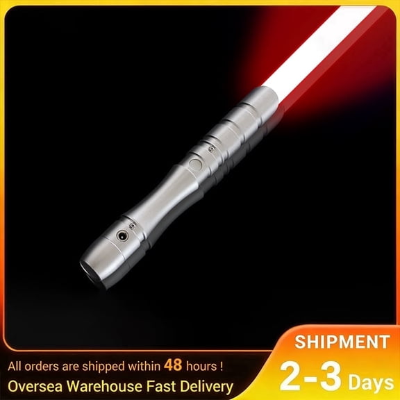 Glowing Dueling Sword, Metal Combat Light Sabers, 4 Sound Fonts, USB Rechargeable Light Swords with Loud Sound, Swing & Blaster Effect, Cosplay Prop for Adults Birthday Xmas Gift (38.2inch-Red)