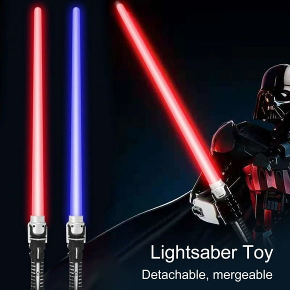 Lightsaber Toy Colorful Cool Luminescent Parent-child Interaction Cosplay Props Detachable LED Glowing Lightstick Children Light Toy Christmas Gift