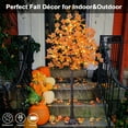 thumbnail image 1 of LIGHTSHARE 6FT 120LED Artificial Lighted Maple Tree Warm White Fall Decorations Indoor Outdoor, Orange, 1 of 5