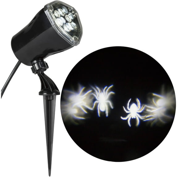 Lightshow Projection-Whirl-a-Motion-Spiders (White) by Gemmy Industries