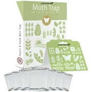 LIGHTSMAX Pantry Moth Traps 2-Pack with Premium Pheromone Attractant | Most Effective Trap Available | Non-Toxic Safe No Insecticides