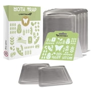 Lightsmax Pantry Moth Traps 6-Pack with Premium Pheromone Attractant, for Pantry & Drawers, Non-Toxic