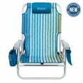 Lightspeed Outdoors ECO Ultimate Backpack Beach Chair, Bright Striped