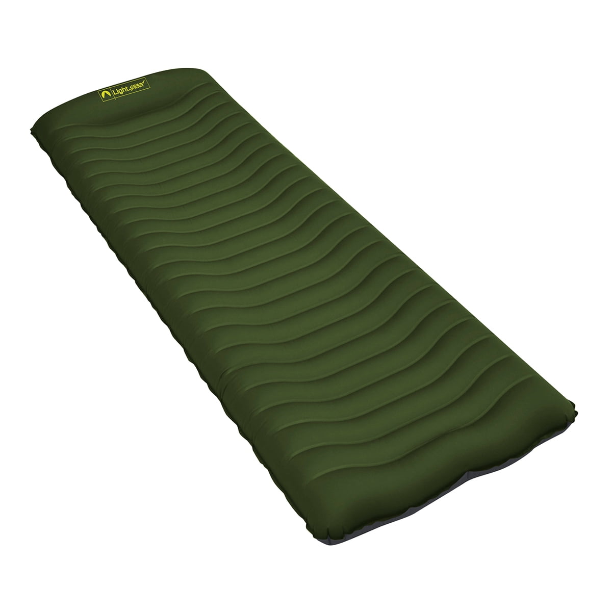 Chive Green Inflatable Curved Air Sleeping Mat