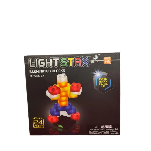 Lightstax 24 Piece Illuminated Building Block Set