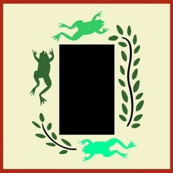 Lightswitch Frogs Stencil - Children Kids Drawing Sidewalk Chalk Washable Plastic Fun Art DIY Template Reusable Laser Cut Mylar Template for Painting Wall Home Decor DIY Crafts - The Artful Stencil