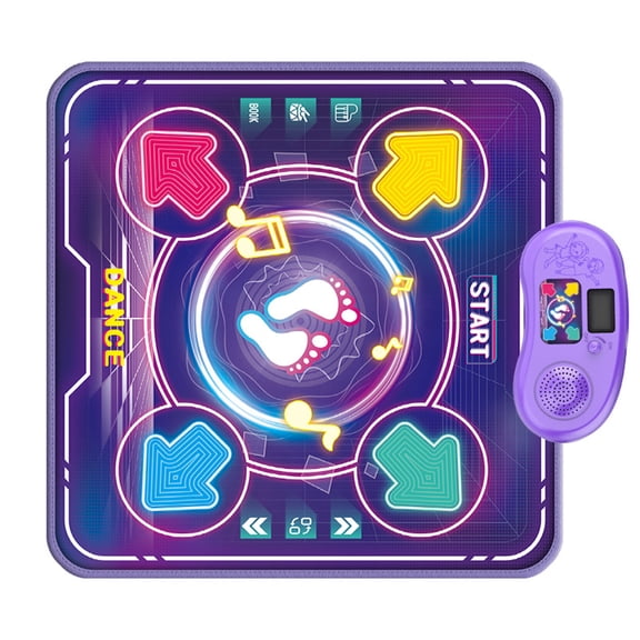 Lightup Dance Floor Mat for Kids with Wireless and Multiple Game Modes Design for Indoor Play Funny Interaction Toy