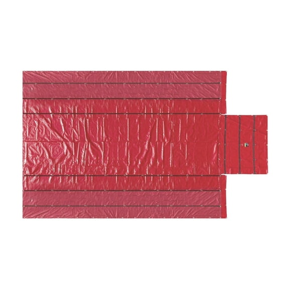 Lightweight 14 Ounce Red Lumber Tarp 20 FT x 27 FT with 6 FT Drop for Flatbed Truck Trailer - Superlight & Waterproof Vinyl Tarp for Flatbed Cargo Protection