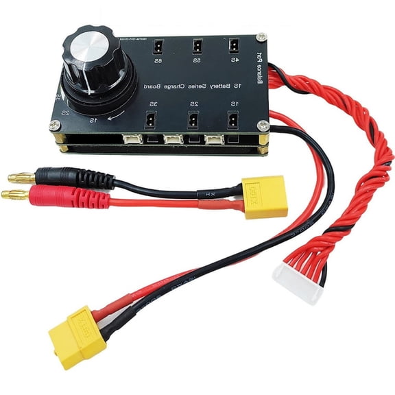 Lightweight 1S Battery Charger Board 6 Port 1S Battery XT60 Input